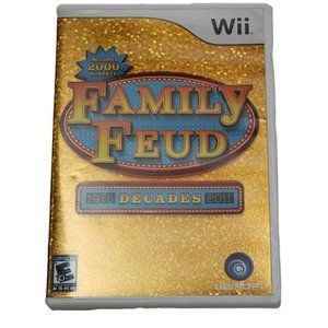 Nintendo Wii Family Feud Video Game 1976 to 2011 Decades